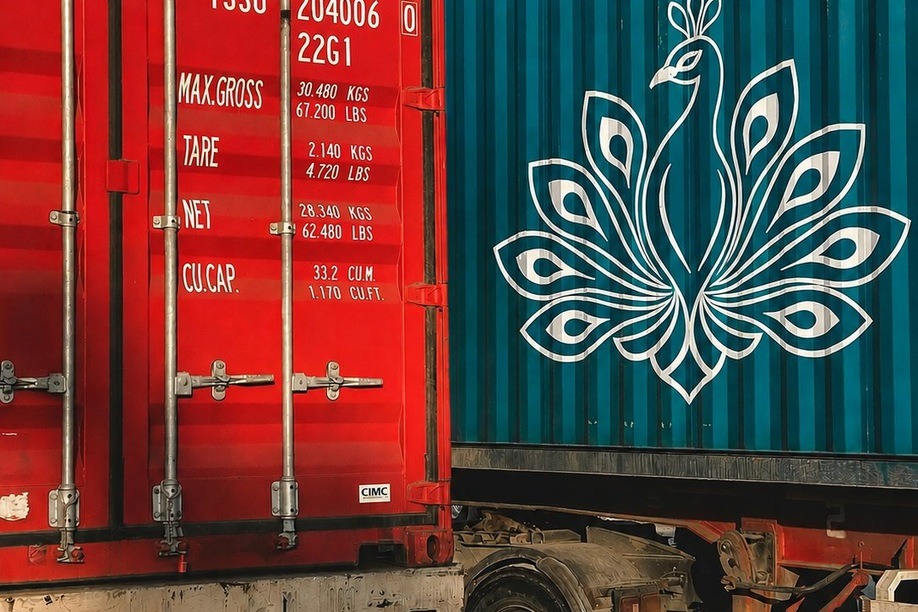 Shipping containers prepared for Jebel Ali Port delivery